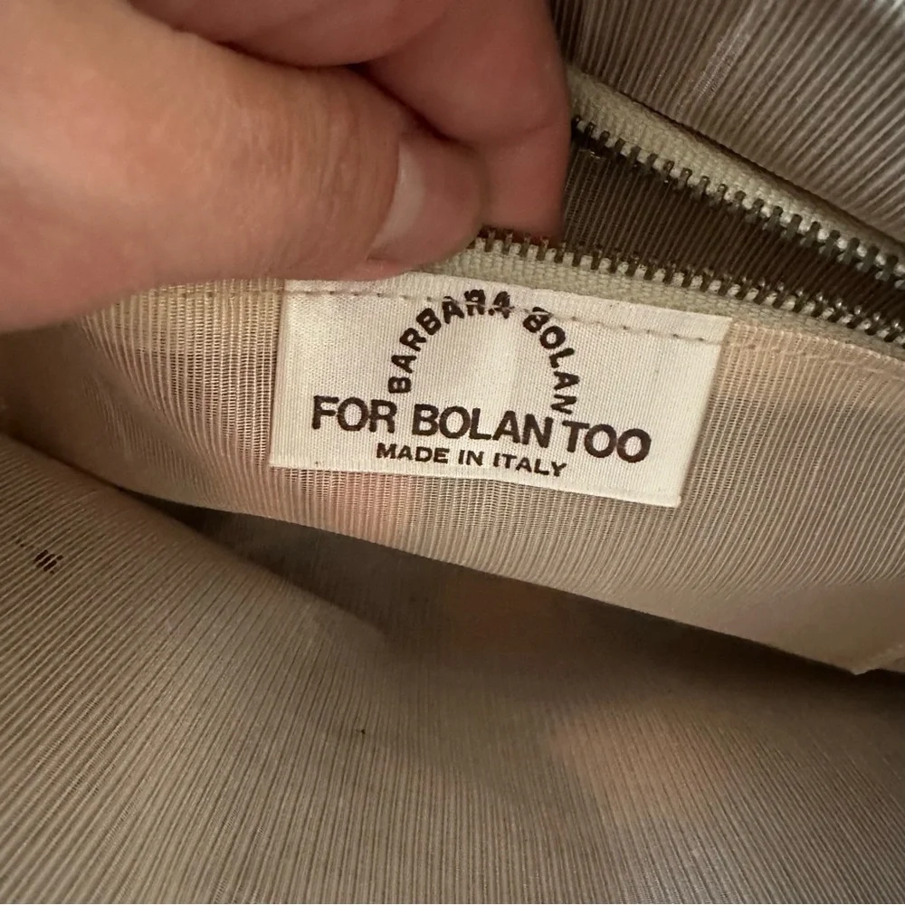 Barbara Bolan For Bolan Too Italy Woven Straw Vintage Shoulder Bag Boho chic